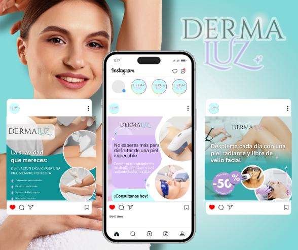 DermaLuz - Publicaciones para redes