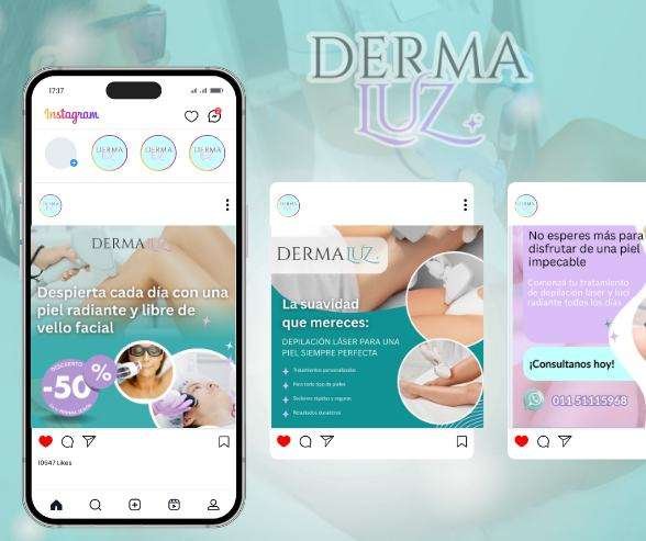 DermaLuz - Publicaciones para redes