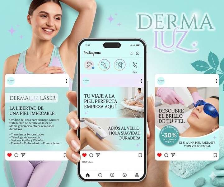 DermaLuz - Publicaciones para redes