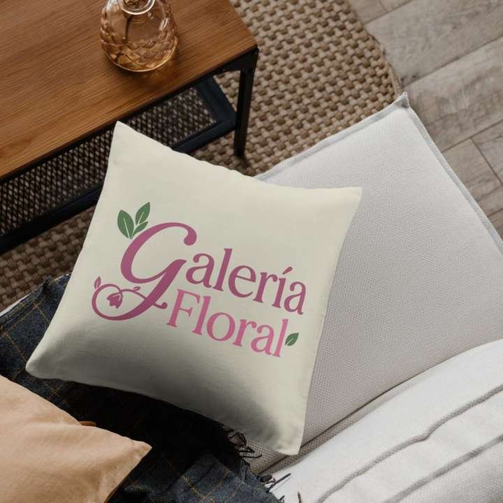 Galería Floral - Aplicación en cojín