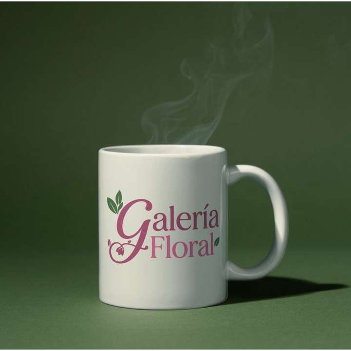 Galería Floral - Aplicación en taza