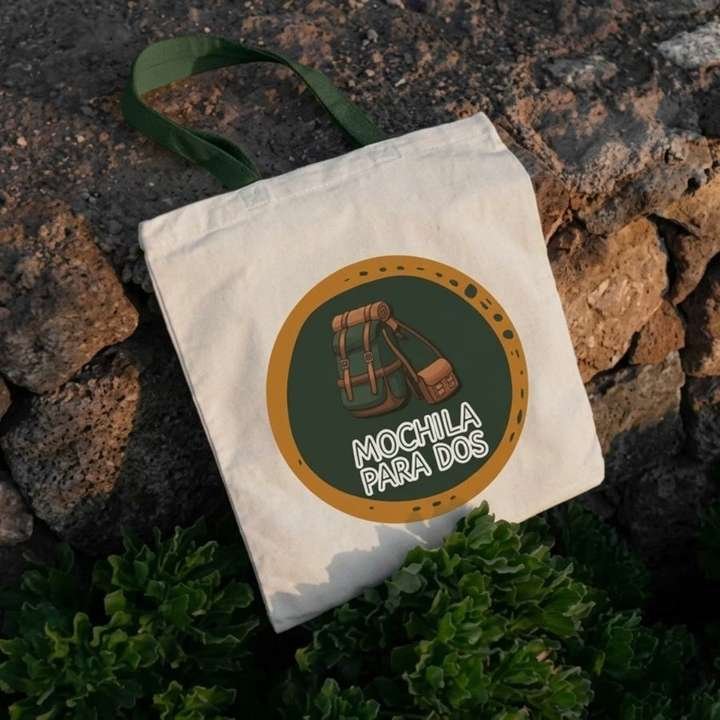 Mochila para Dos - Aplicación en tote bag