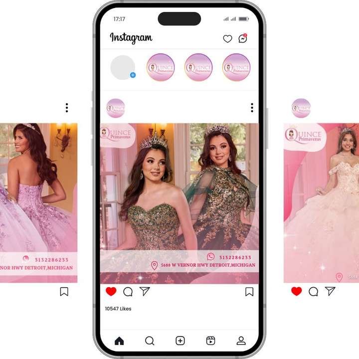 Quince Primaveras - Publicaciones para Instagram